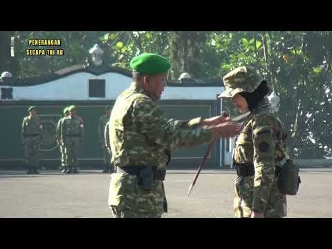 Penyematan Tanda Pangkat Pejabat Korps Perwira Siswa Diktukpa TNI AD