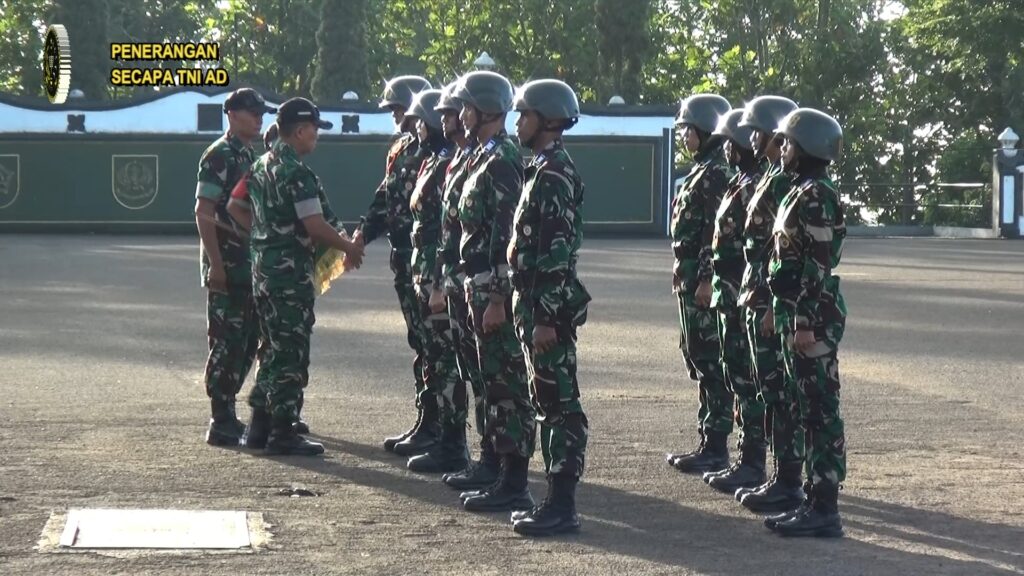 Upacara Kenaikan Taraf III Diktukpa TNI AD Gel I TA 2026